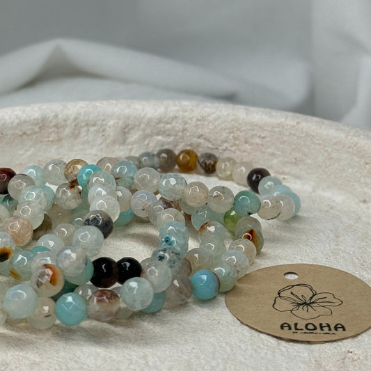 📿Bracelet pole pole degradé de mer et sable📿