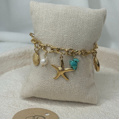 🦋Bracelet charmes océan(bleu)🦋
