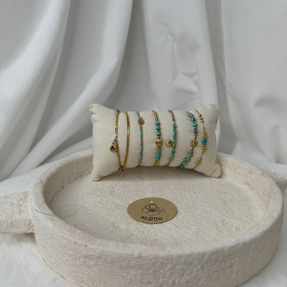 🌊 Set Bracelet Bleu – Vibes d’océan & ciel d’été 💙