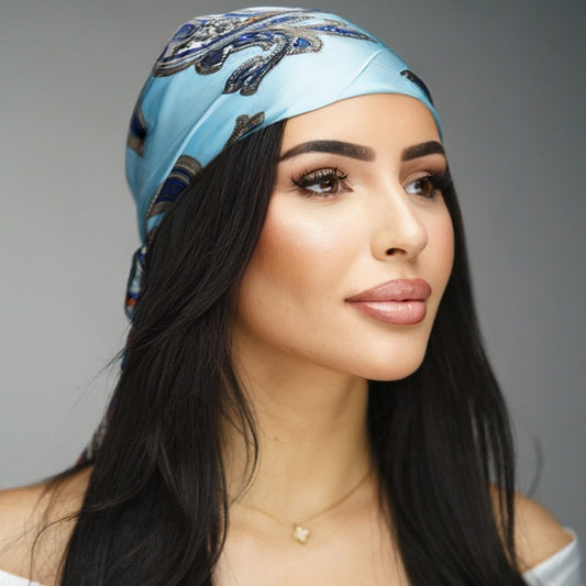 Foulard Bandana Bleu Ciel – Aloha 💙