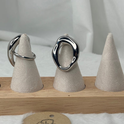 ✨ Bague Mykonos Argentée – Élégance et Raffinement Méditerranéen 🌊