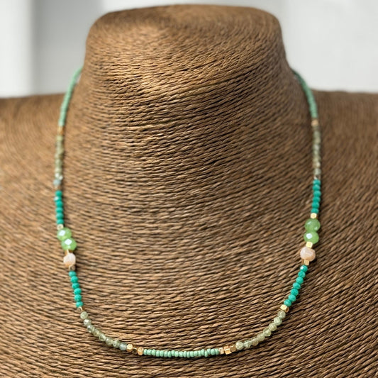 🌸 Collier El Nido Bleu 🌊💫