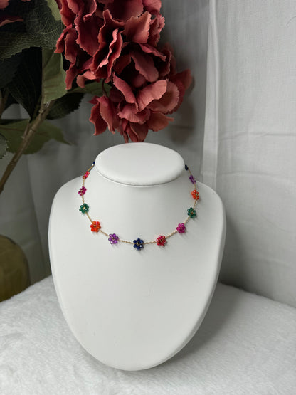 Collier peace milticolor 🌺