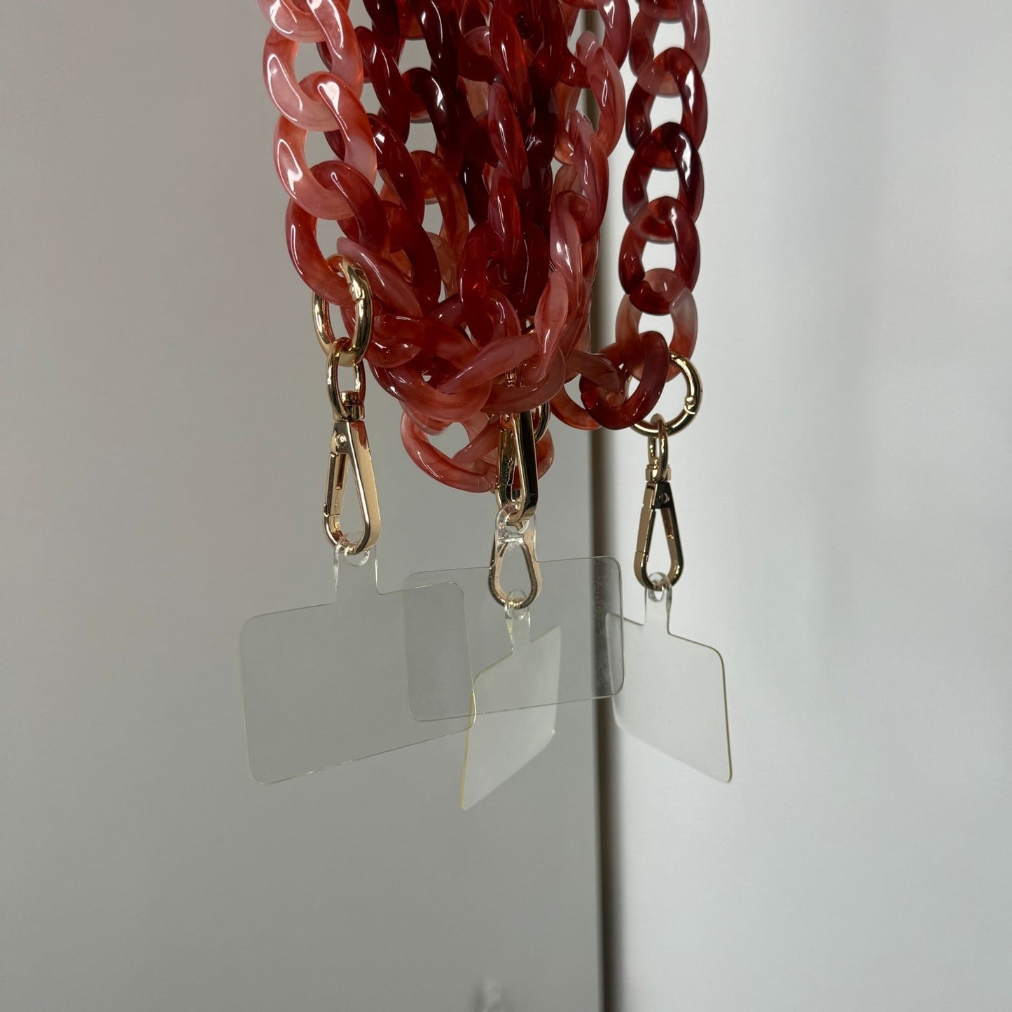 💗 Collier Téléphone Y2K Glam - ROSE FONCE 💗