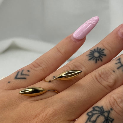 🌾 Bague Épi de Blé Dorée  ✨