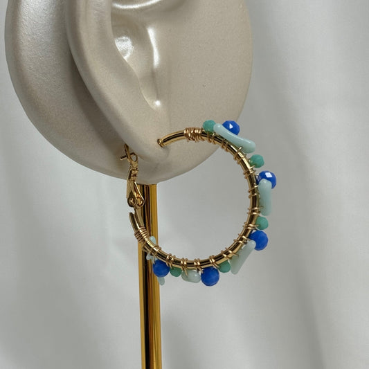 Boucle stone town mélange de bleu❣️