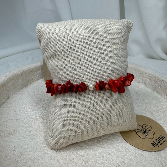 🤍Bracelet maïsha rouge❤️