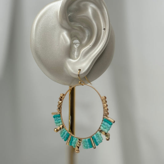 Boucle kiwengwa turquoise ✨
