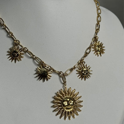 ☀️ Collier soleil – doré ☀️