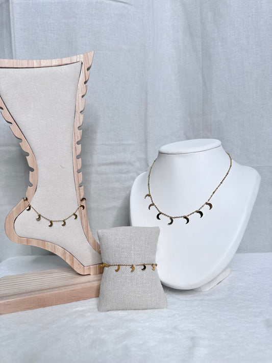 Collier Lune Dorée ✨