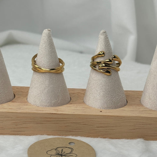 🌿 Bague Gypso Dorée ✨