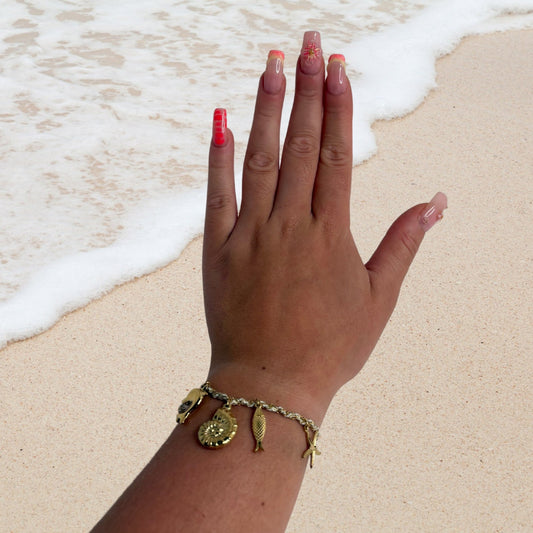 🌊 Bracelet Asante Blanc