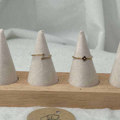 🍀 Bague Trèfle Doré ✨
