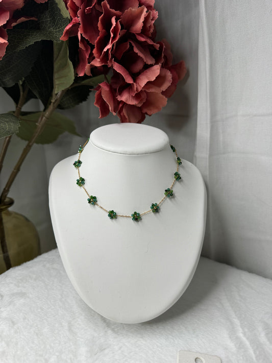 Collier peace vert 🌺