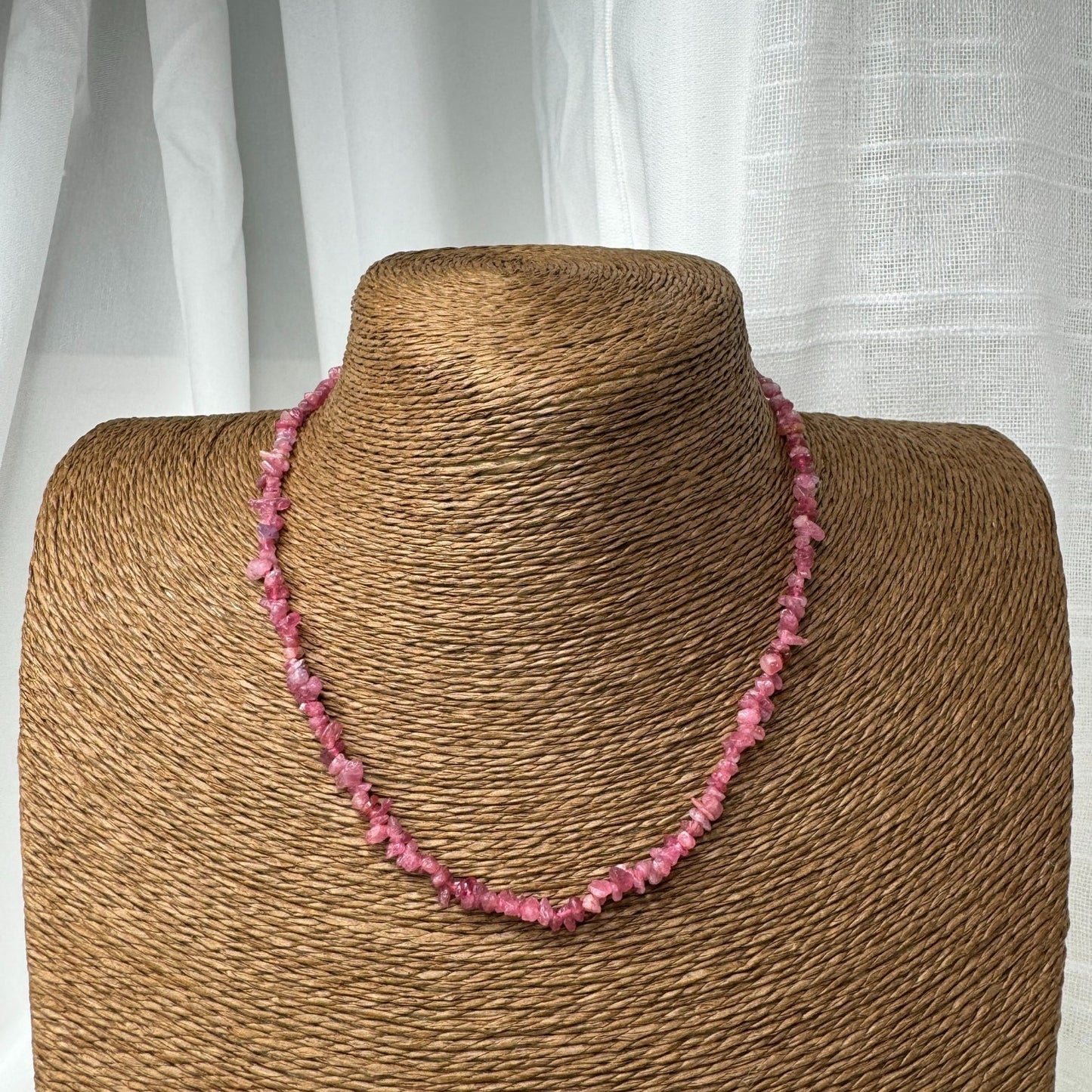 💖 Collier Massaï Rose – Pierre naturelle & élégance intemporelle 🌟✨