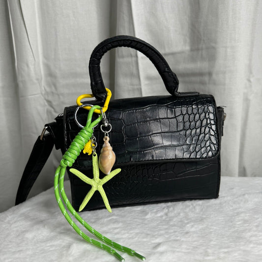 🌺 grigri étoile mer jaune et vert⭐️
