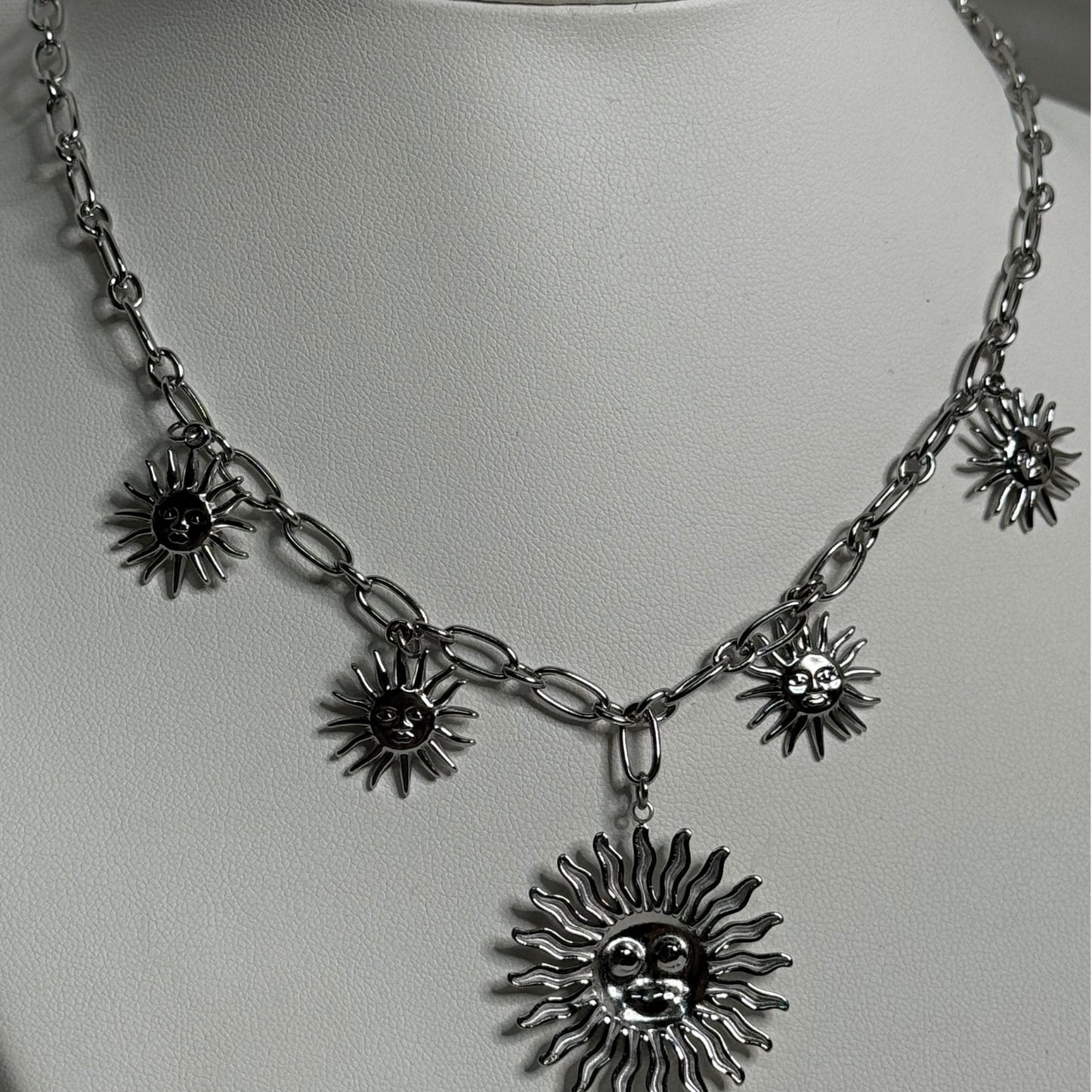 ☀️ Collier soleil – argenté ☀️