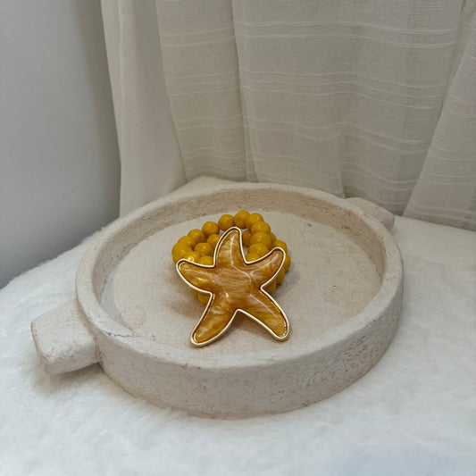 🌟 Bracelet Koh Tao Étoile de Mer JAUNE – Ambiance tropicale & esprit marin ✨