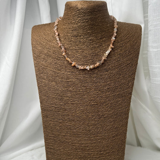🍂 Collier Massaï Marron – Naturel, élégant & pierres précieuses 💎🌿