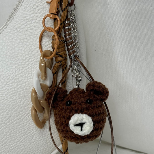 🍯 Grigri de sac – Nounours marron Aloha 🧸🤎