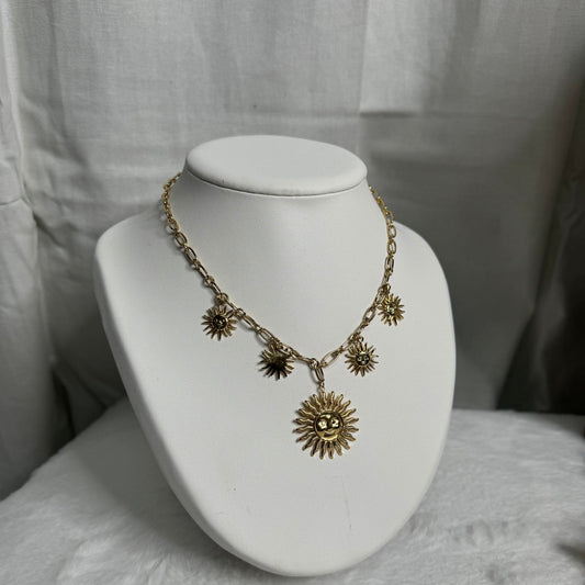 ☀️ Collier soleil – doré ☀️