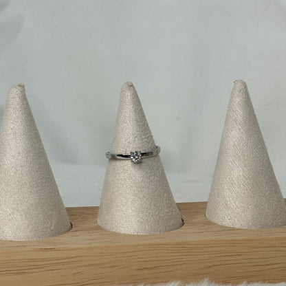 👑 Bague Princesse – Acier inox argenté & diams Aloha 💍❄️