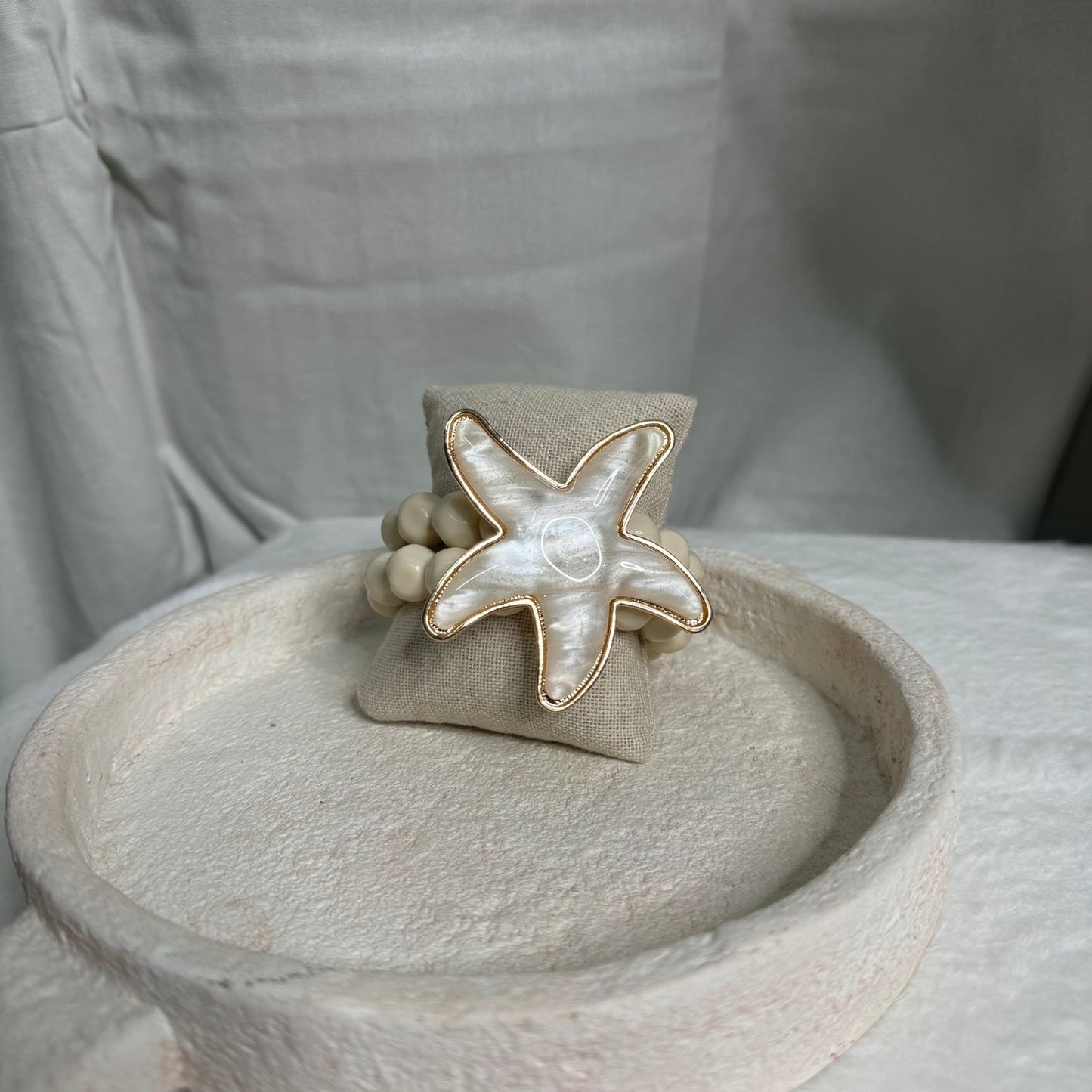 🌟 Bracelet Koh Tao Étoile de Mer BLANC – Ambiance tropicale & esprit marin ✨