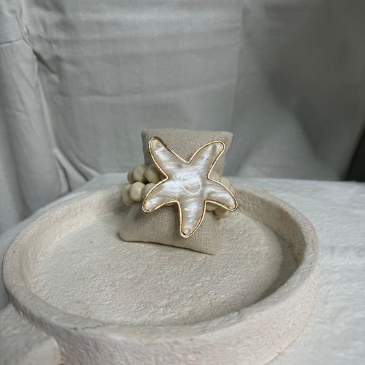 🌟 Bracelet Koh Tao Étoile de Mer BLANC – Ambiance tropicale & esprit marin ✨