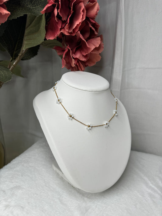 Collier peace blanc 🌺