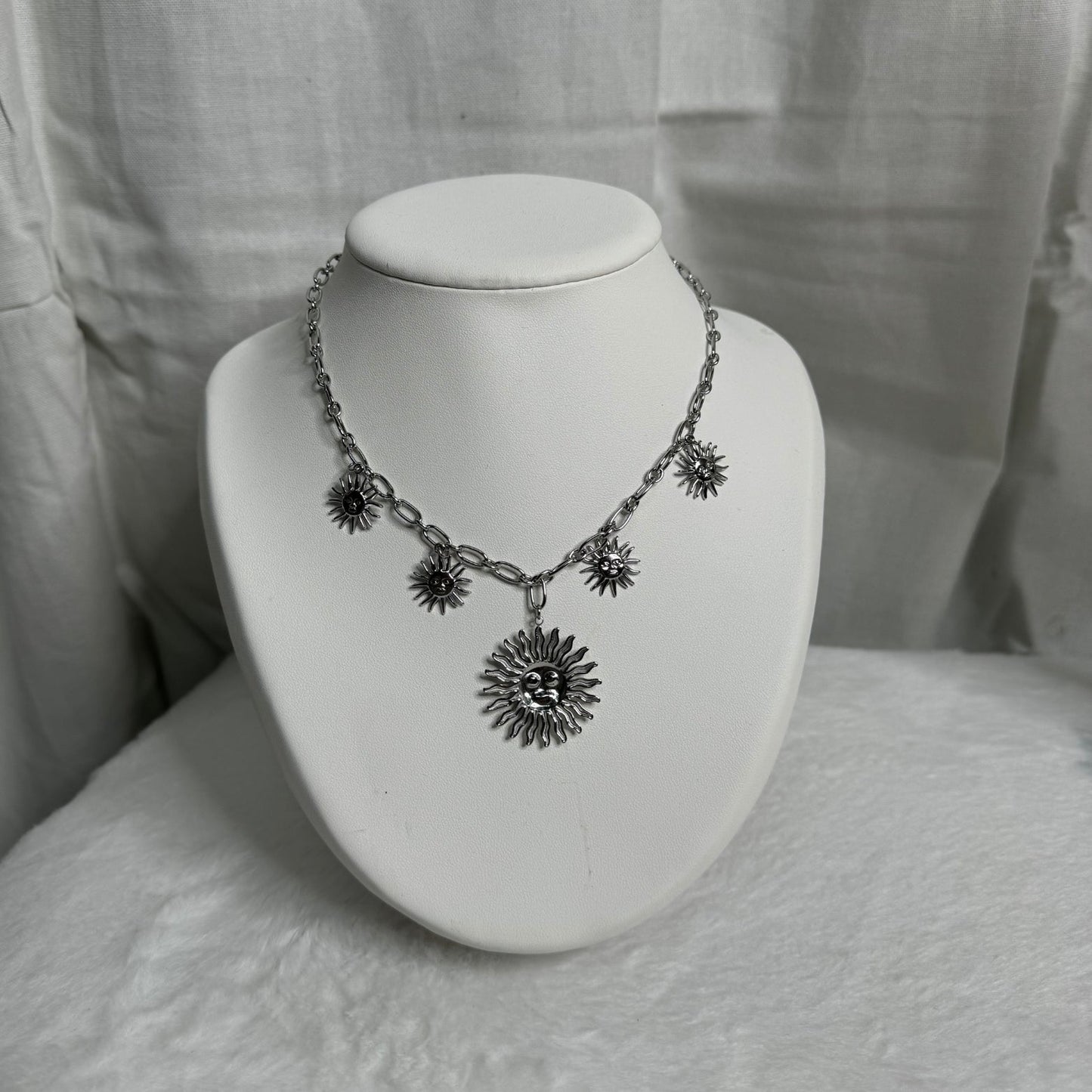 ☀️ Collier soleil – argenté ☀️