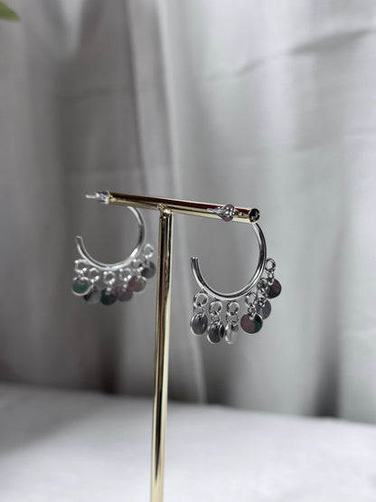 Boucle d’oreille Casablanca argenté S