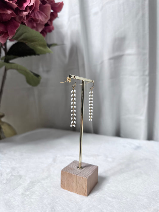 ✨Boucle d’oreilles nakupenda-blanche✨