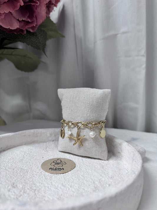 🦋Bracelet charmes océan(blanc)🦋