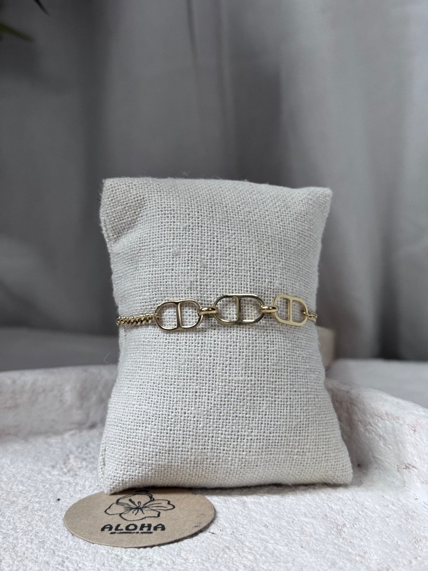 ✨bracelet 3D-doré✨