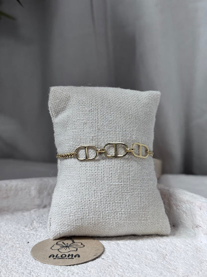✨bracelet 3D-doré✨